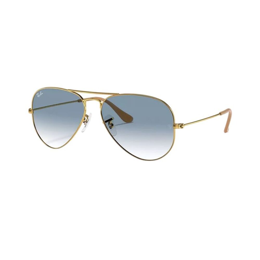 Ray Ban Aviator Gradient Sunglasses - RB3025 - Polished Arista Gold/Lig